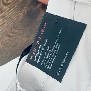 NWT Lululemon Men's ANC Slim Fit Pants - Tan size 28x32